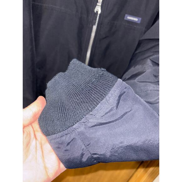 Lands’ End men’s winter coat jacket black full zip (size medium 38-40) - Picture 4 of 8